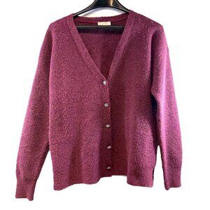 LOFT Button Front Cardigan Knit Sweater Women’s Size M